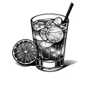 Old Fashioned Cocktail tattoo design idea