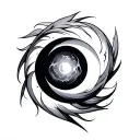 Eclipse tattoo design idea