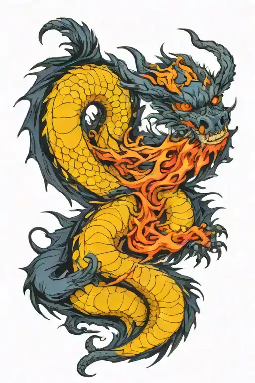 dragon tattoo design idea