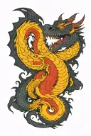 dragon tattoo design idea