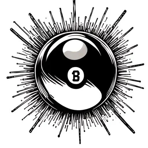 billiards low voltage wire tattoo design idea