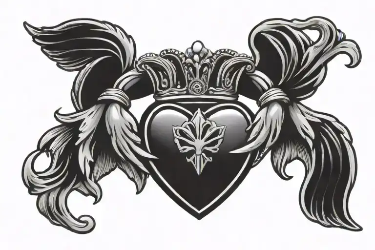 Claddagh tattoo design idea