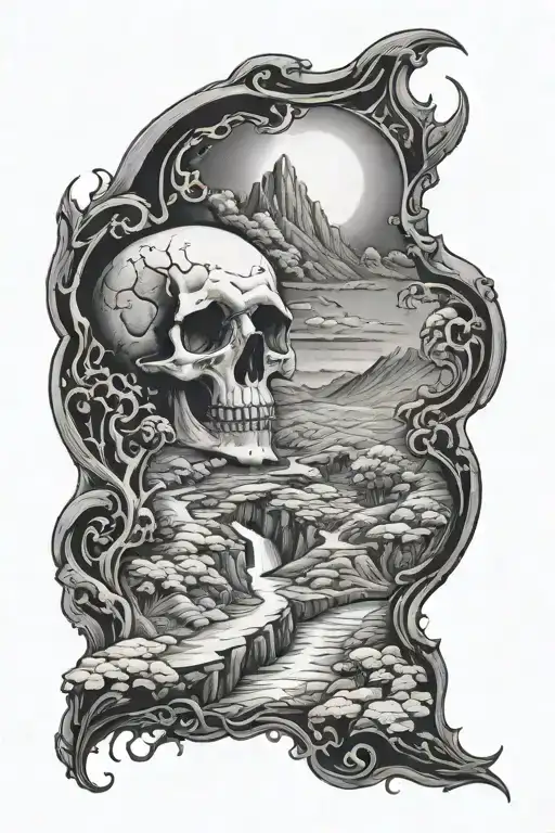 yes thought I walk thru the valley of the shadow of death tattoo design idea