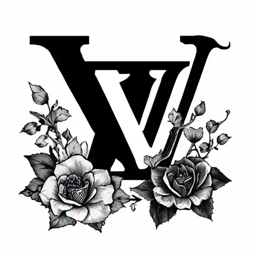 Louis Vuitton tattoo design idea