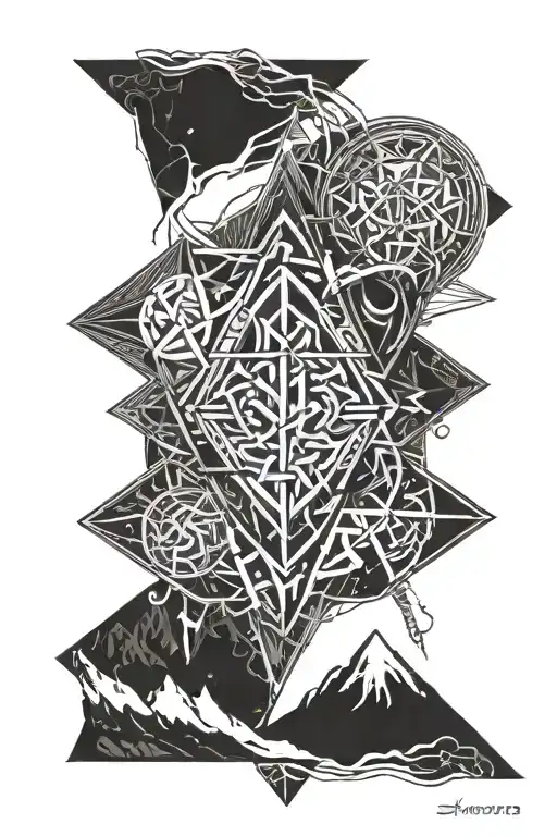 skyrim tattoo design idea