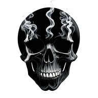 Smokey Skull tattoo design idea