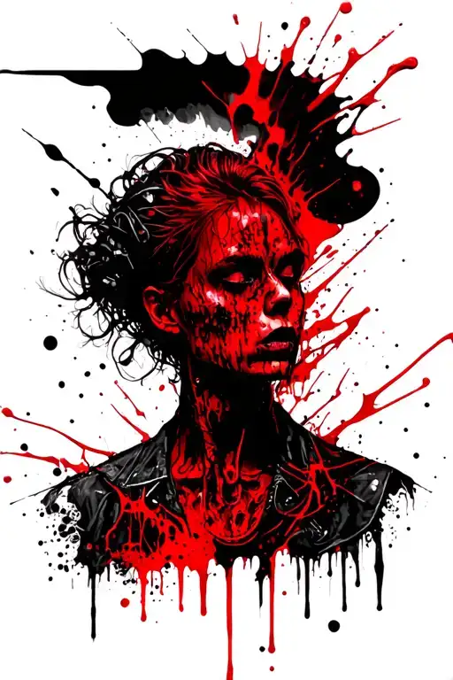 psycho soul leaving the body tattoo design idea