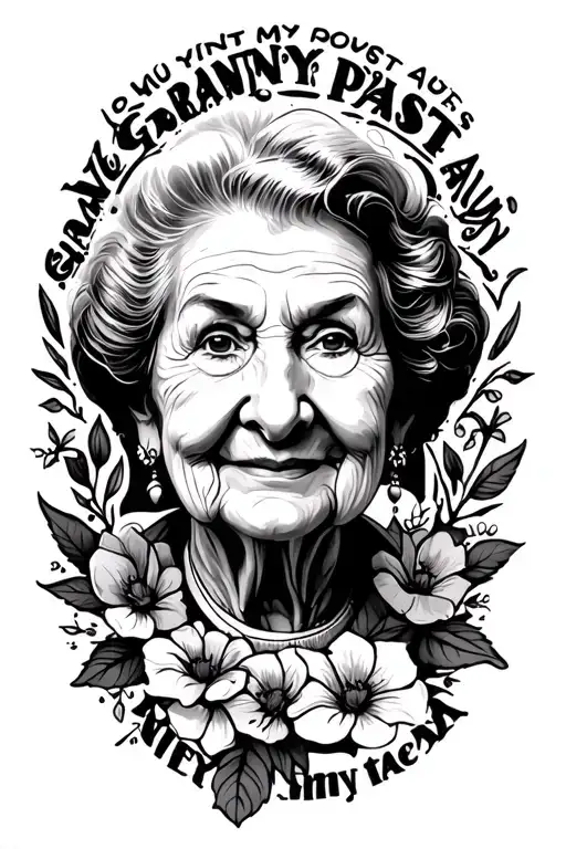 quotes for my granny past away tattoo design idea