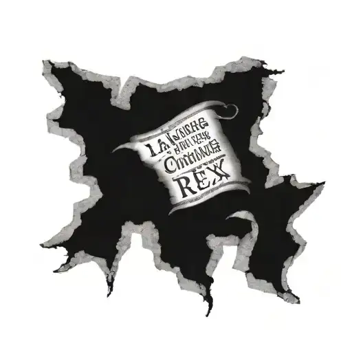 A basic text tattoo in old newspaper font: Latores Imago Dei, Ave Christus Rex tattoo design idea