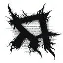 A basic text tattoo in old newspaper font: Latores Imago Dei, Ave Christus Rex tattoo design idea