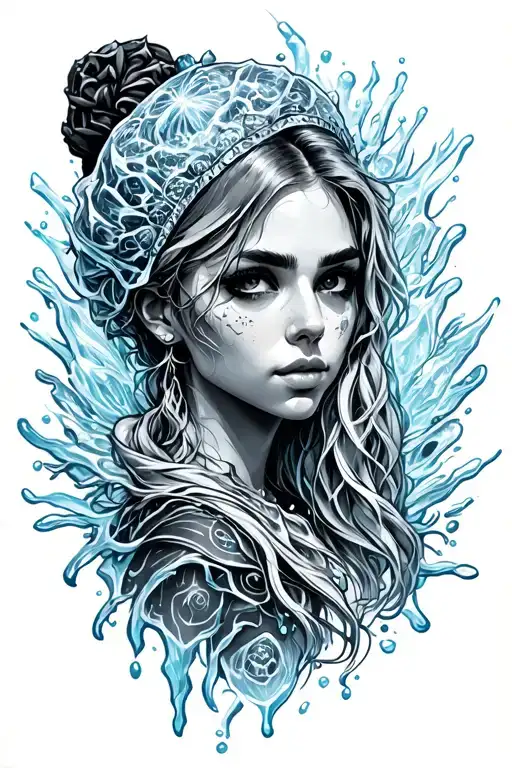 freeze ice  tattoo design idea