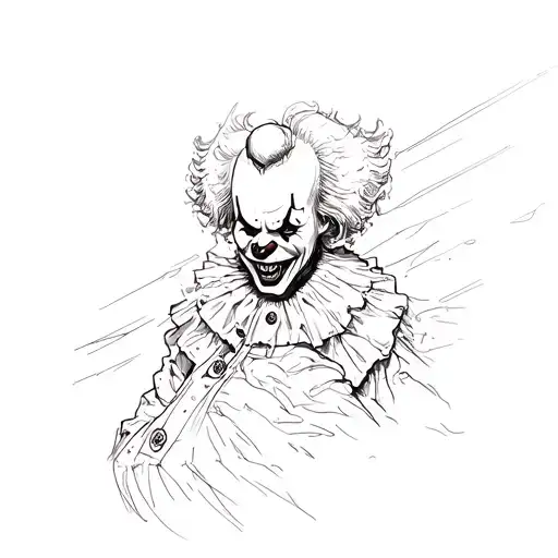 it pennywise tattoo design idea