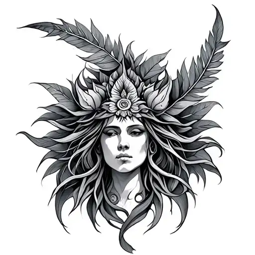 Ayahuasca tattoo design idea