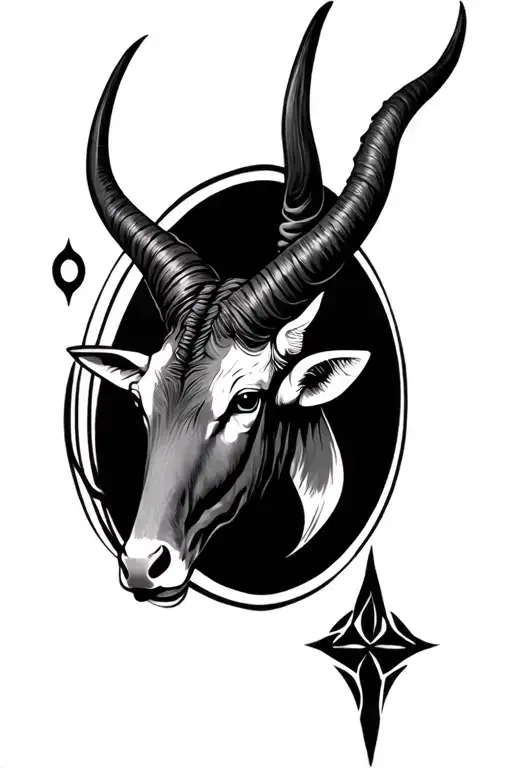 Taurus and cancer astrology tattoo design idea