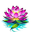 lotus tattoo design idea