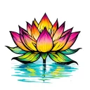 lotus tattoo design idea