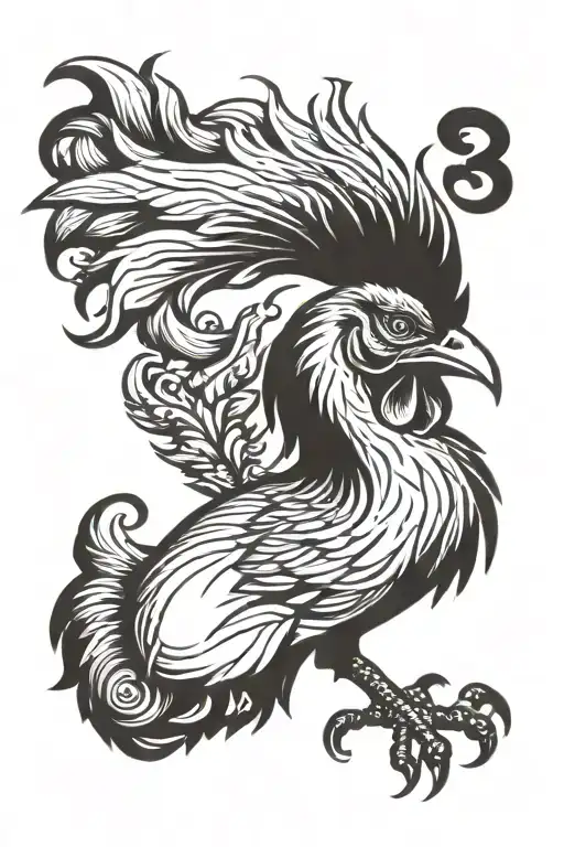 Alice In Chains Rooster tattoo design idea
