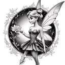 Tinkerbell tattoo design idea
