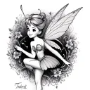 Tinkerbell tattoo design idea