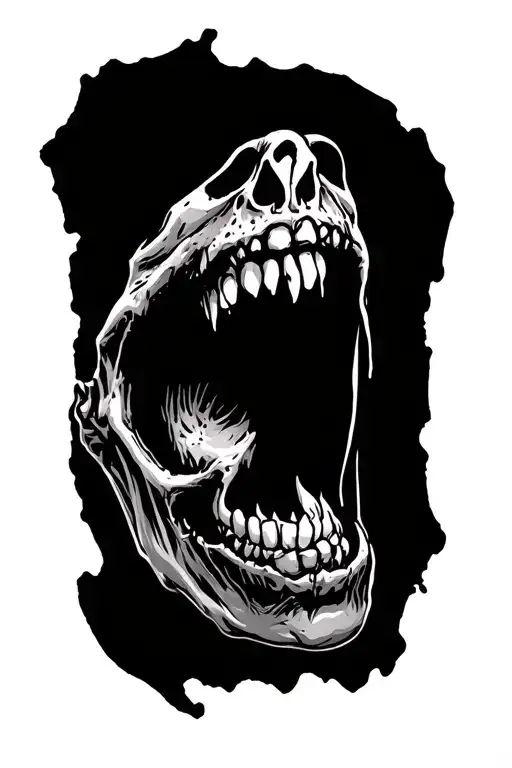 Zombie Bite mark tattoo tattoo design idea