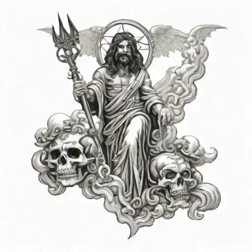 black sabbath heaven and hell album cover tattoo design tattoo design idea