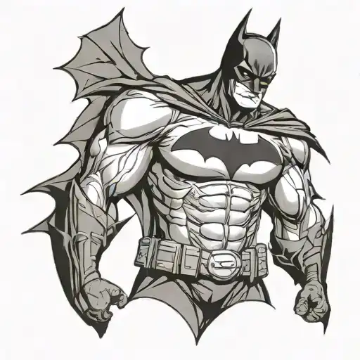 batman icon tattoo design idea