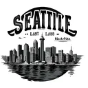 Seattle skyline  with last name tattoo design idea