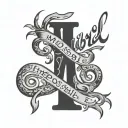 word impossible in cursive and lowercase  tattoo design idea