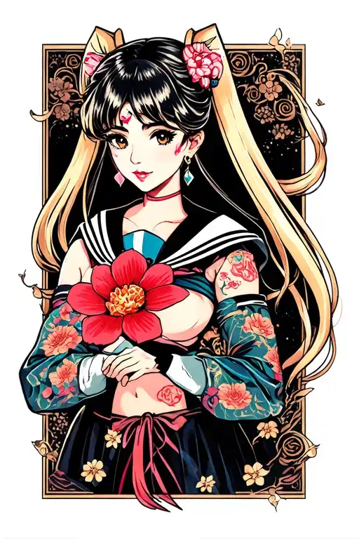 sailor Moon tattoo design idea