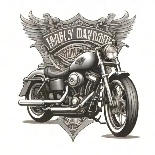 Harley Davidson tattoo design idea