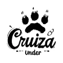 cat paw print with cursive writing Cruiza under  tattoo design idea