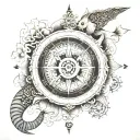 1. ANTIQUE COMPASS 2. ANTIQUE CLOCK 3. Lotus flower 4. Koi fish (Chinese or Japanese) 5. Naruto 6. Tribal 7. Elephant 8. tattoo design idea