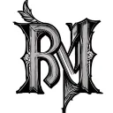R M J L J E C C T, USING THOSE LETTERS MAKE A TATTOO DESIGN tattoo design idea