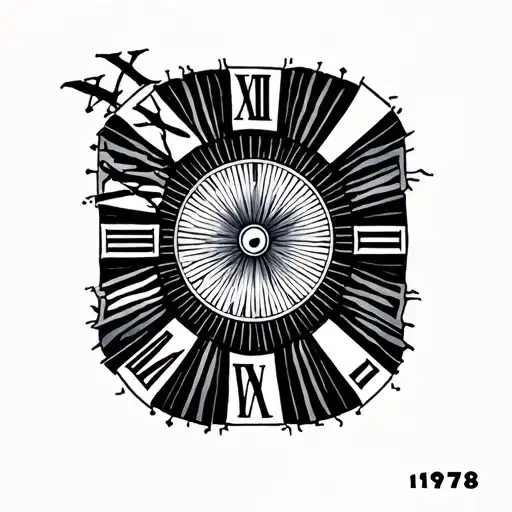 1978 Roman Numerals tattoo design idea