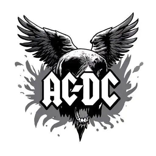 AC/DC tattoo design idea