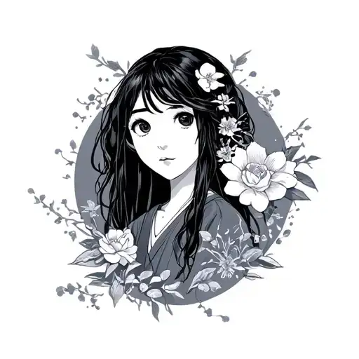 spirited away her name tattoo design idea