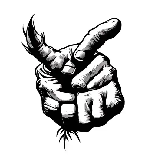 American fist tattoo design idea