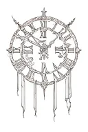 Roman numerals tattoo design idea