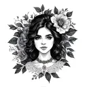 Elizabeth In Cursive tattoo design idea