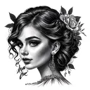 Elizabeth In Cursive tattoo design idea