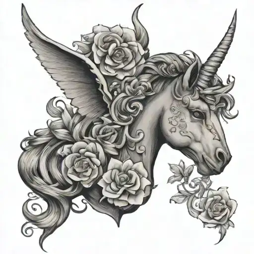 Angelica Capricorn Lunnitsa tattoo design idea