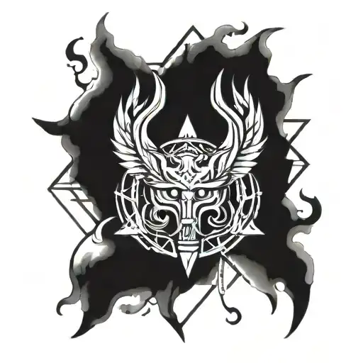 It expresses mysterious wisdom and enlightened mentality within complex symbols that are difficult for ordinary people t tattoo design idea