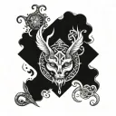 It expresses mysterious wisdom and enlightened mentality within complex symbols that are difficult for ordinary people t tattoo design idea