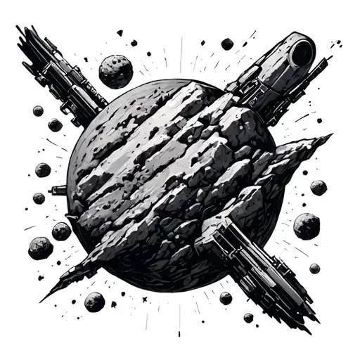 asteroid field armband tattoo tattoo design idea