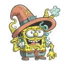 SpongeBob smoking a blunt tattoo design idea