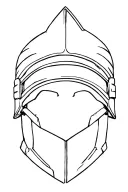 Greek soldier helmet tattoo design idea