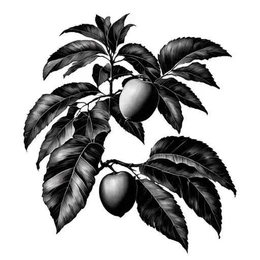 Mango Tree tattoo design idea