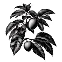 Mango Tree tattoo design idea