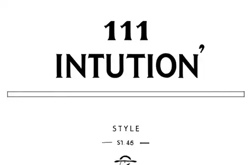 "       111 
  intuition " tattoo design idea