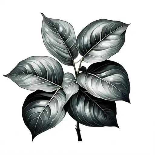 fiddle leaf fig tattoo design idea